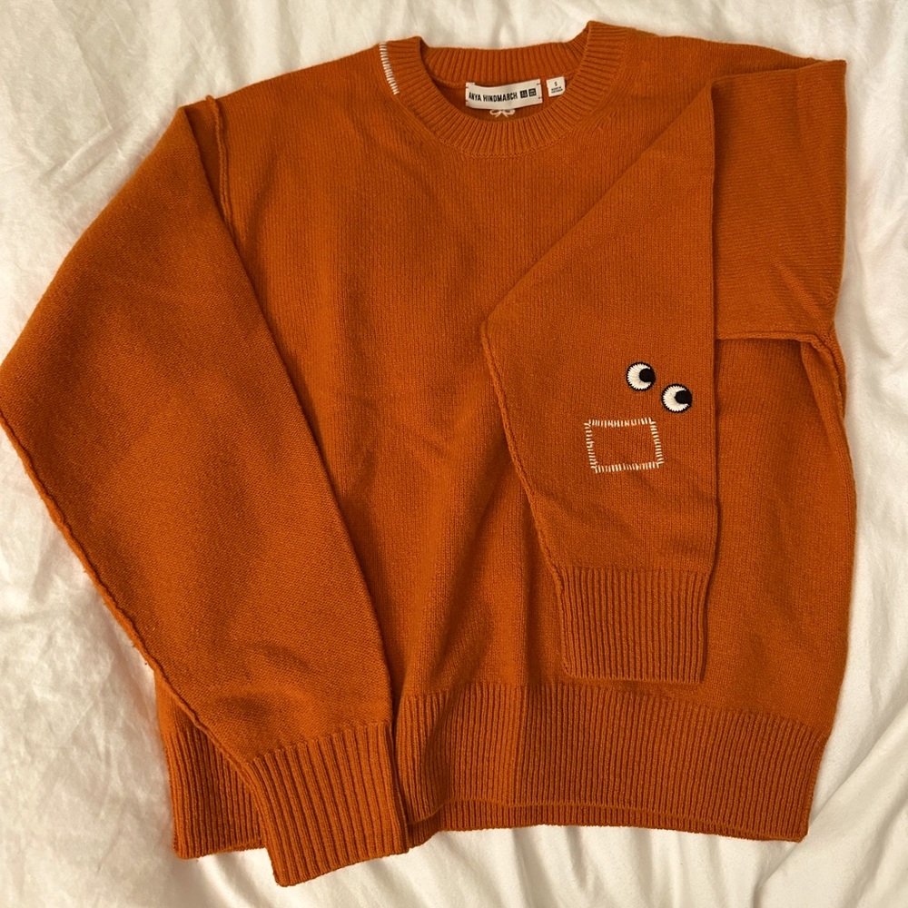 Uniqlo X Anya Hindmarch Orange Sweater (Small TTS)